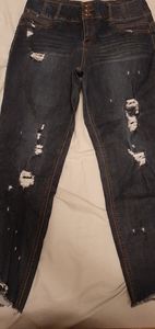 Distressed jeans